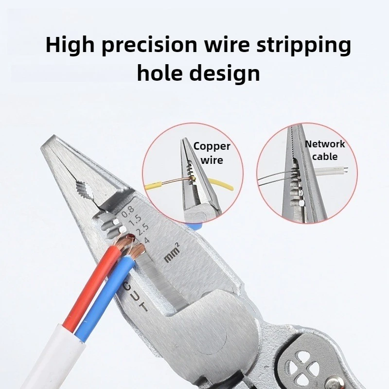 Multi-functional Electrician Pliers Professional Wire Stripping Pliers Cutting Wire Electrical Tools Plier Hardware Manual Tools