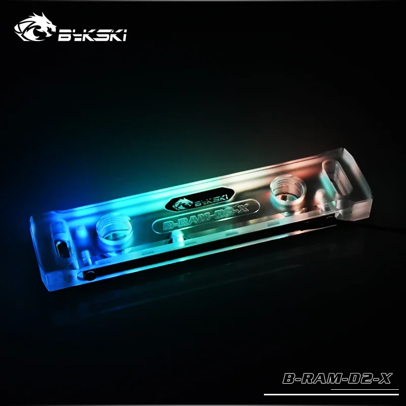 

BYKSKI RAM RGB CPU Cooler RAM Heatsinks Water Cooling Block or Dual Channel 2pcs RAM Cooled / Copper Cooled RGB Radiator