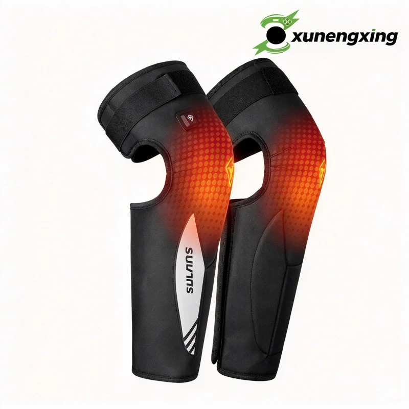 SULAITE Electric Heated Knee Pads Motorcycle Winter Riding Waterproof Windproof Self-Heating Warm Long Leg Protector Moto Guards