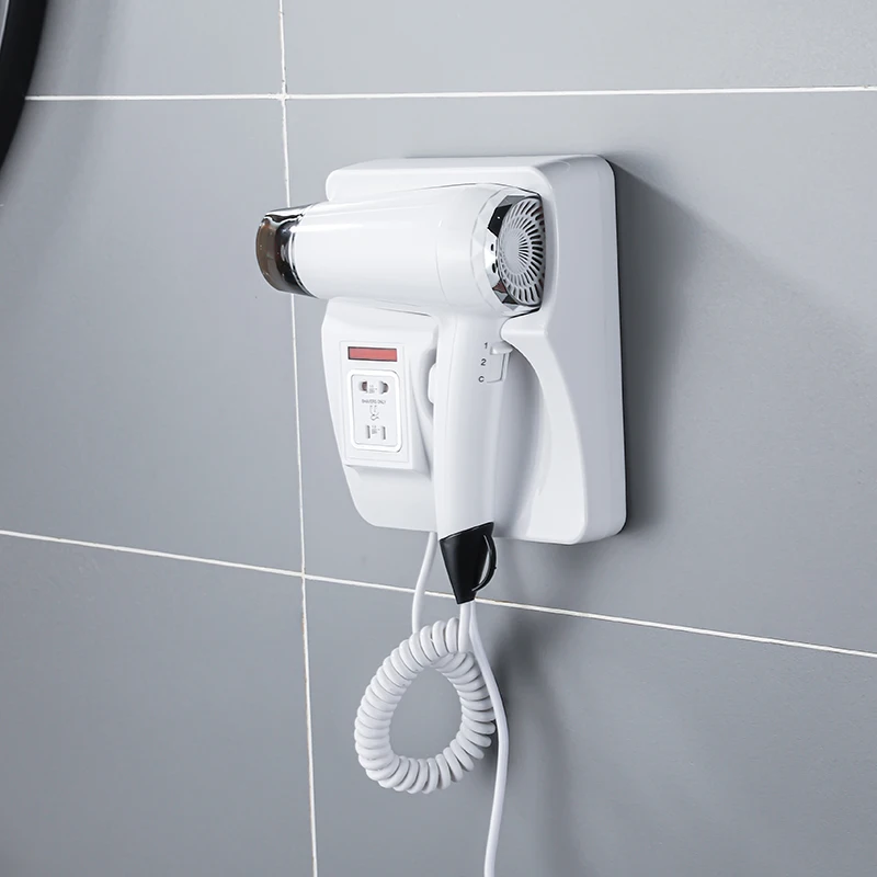 Hotel hair dryer wall-mounted hotel special bathroom toilet household wall-mounted electricity