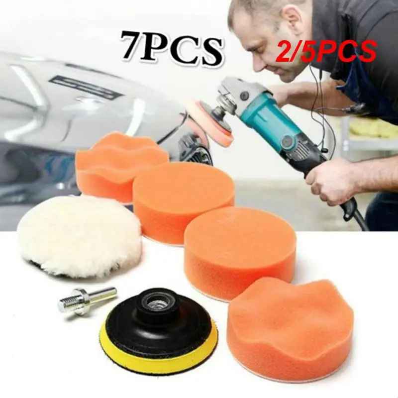 

2/5PCS Car Sponge Set Polishing Waxing Detailing Sponge Mat Buffing Car Body Headlight Repair Clean Care Accessories