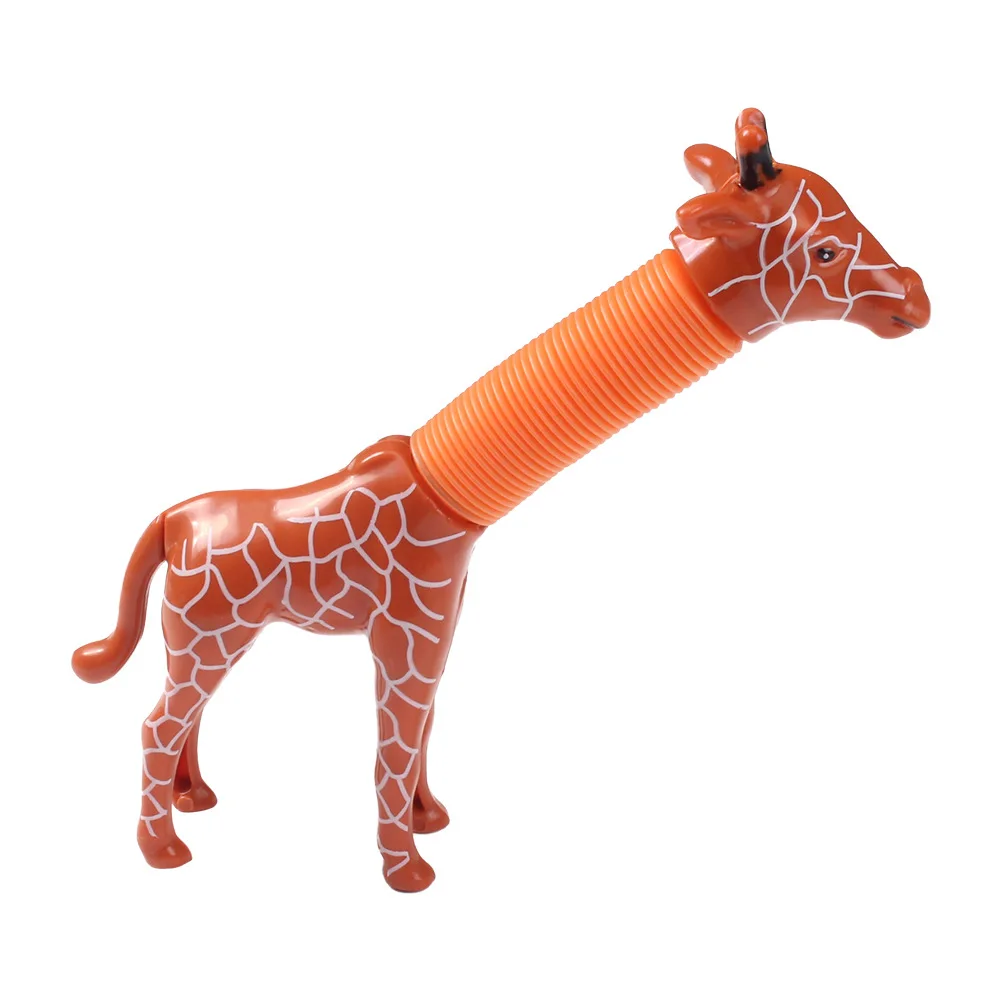 3D Pop Tube Giraffe Neck Stretch Pressure Relief Bellows Adult Children Anti Pressure Push Decompression Pipe Squeeze Toy Gift