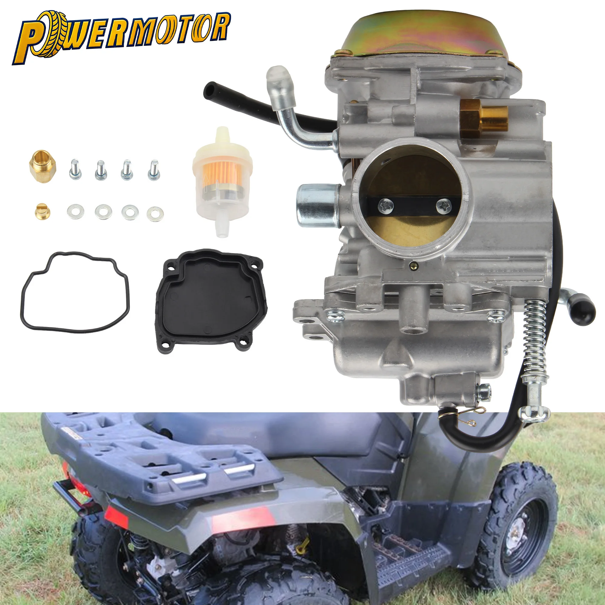 

For Polaris Yamaha PD34J ATV Quad Bike 34mm Carburetor Kif For Sportsman 500 600 700 Ranger 425 500 Magnum Trail Boss 330 YFM250