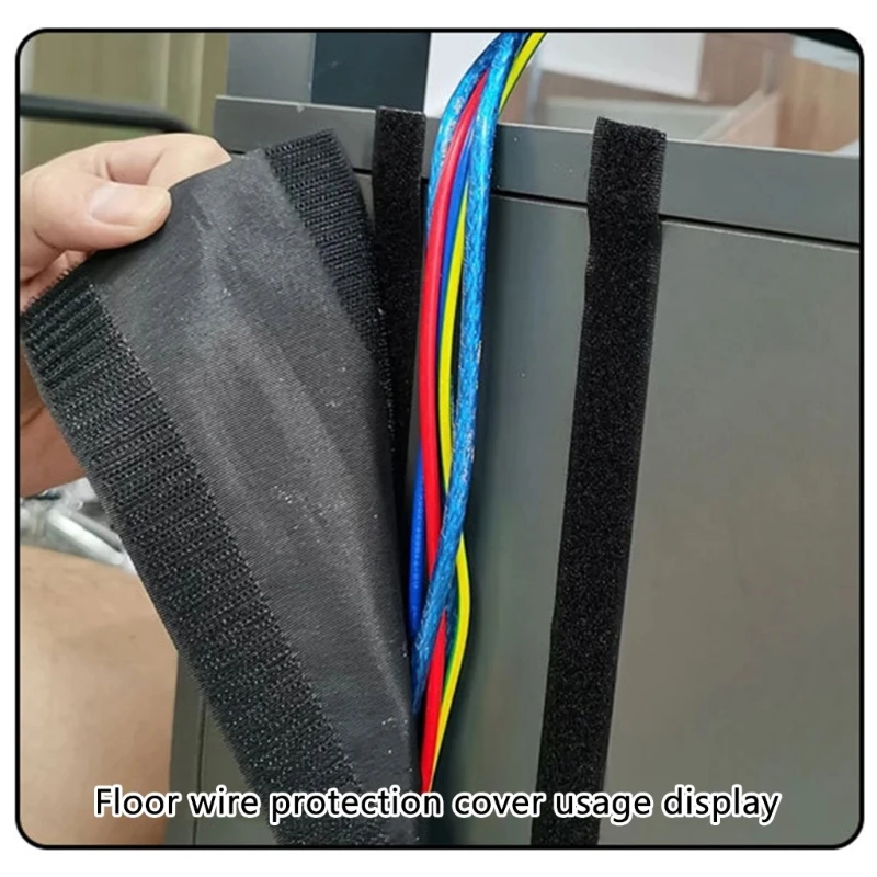 Floor Cable Cover Carpet Wire Protections Sleeve Cable Grip Floor Cable Cover Protector Cord Hider Management Cord Tube