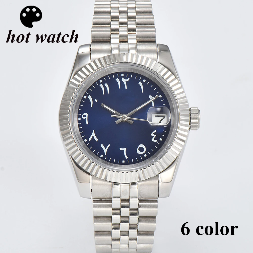 Man watch NH35 Watches For Men Arabic Digit No Glow Dial Waterproof Watch Stainless Steel Case Sapphire Glass Customizable Logo