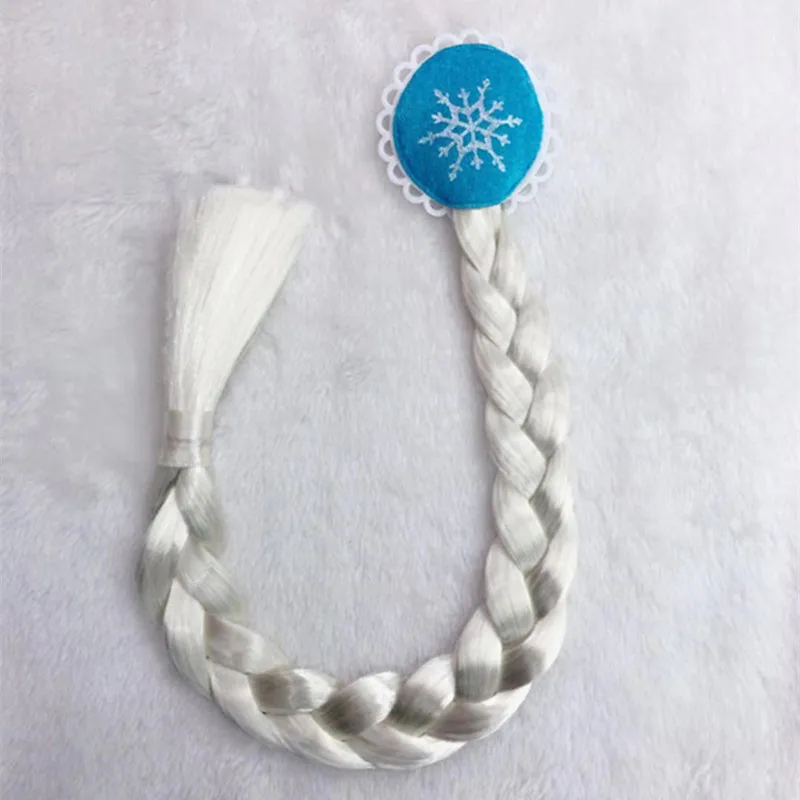 Peluca larga de jazmín negro para niñas, disfraz de Aladino, accesorio para el cabello para fiesta de Halloween, tocado de vacaciones para niñas, regalo