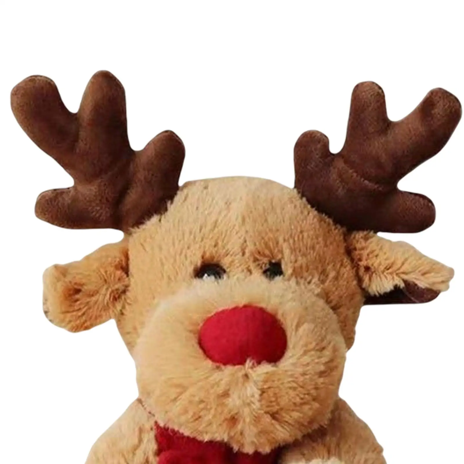 Cartoon Christmas Plush Elk Toy Reindeer Stuffed Animal Elk Plush Stuffed Toy Figurine Doll for Living Room Decor Birthday Gift