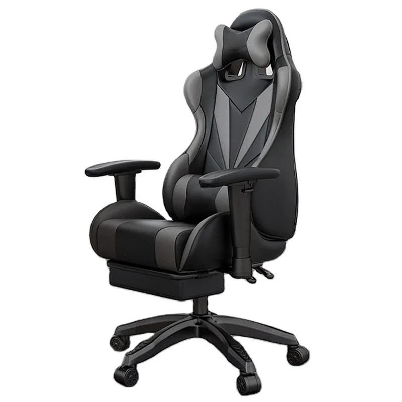 Custom cheap recliner massage silla gamer height adjustable racing computer game chair comfortable gaming chair with footrest