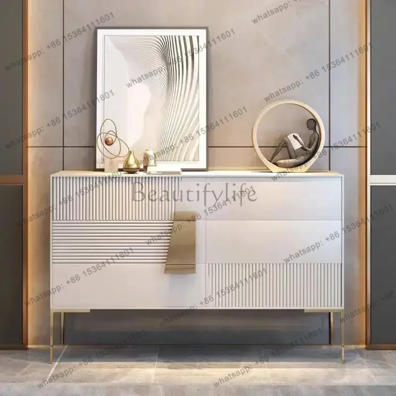 YJ Italian Light Luxury Bedroom Chest Of Drawers Entrance Door Entry, Modern Minimalist Designer Living Room Locker, Dining S