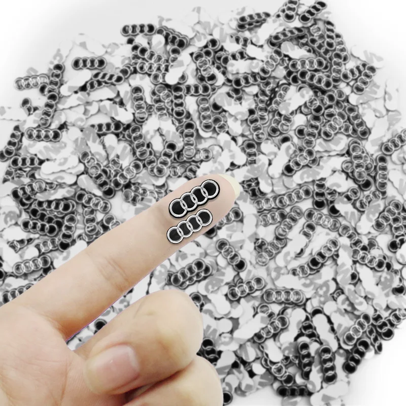 16/18mm Car Remote Key Sticker Aluminum Emblem Decoration Decal For Audi A1 A2 A3 A4 A5 A6 A7 A8 Q2 Q3 Q4 Q5 Q6 Q7 Q8 RS3 RS7 TT
