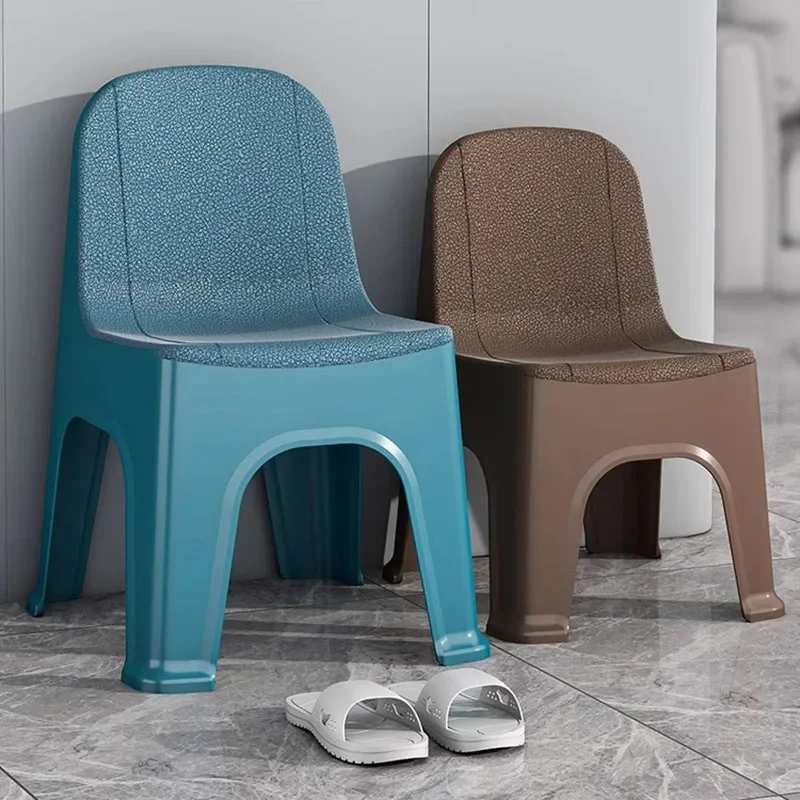 

Thickened Plastic Backrest Chair Children's Seat Living Room Sofa Stool Bathroom Muebles Para El Hogar Bath Non-slip Stool