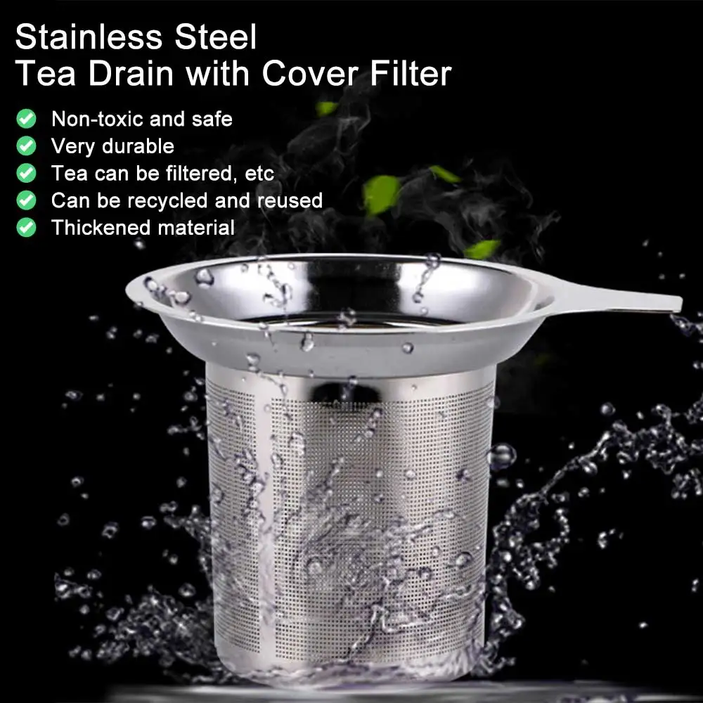 

Single Handle Tea Infuser Stainless Steel Fine Mesh Coffee Filter Teapot Cup Hanging Loose Leaf Tea Strainer Teapot Accessory