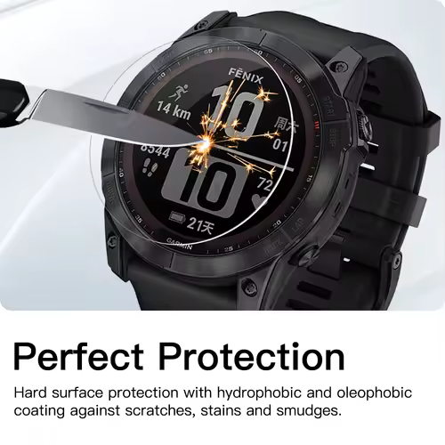 9H Tempered Glass For Garmin Fenix 8 7X 6X Pro 7 6 7S 6S 5 5S Solar AMOLED Screen Protector Glass Anti-scratch Film Accessories - Image 4