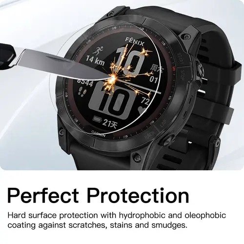 9H Tempered Glass For Garmin Fenix 8 7X 6X Pro 7 6 7S 6S 5 5S Solar AMOLED Screen Protector Glass Anti-scratch Film Accessories - Image 4