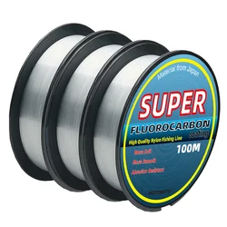 100m Super Strong Fishing Line Fluorocarbon Coated Monofilament Nylon Fishing Wire Japan Material for Carp Fishing Accessories