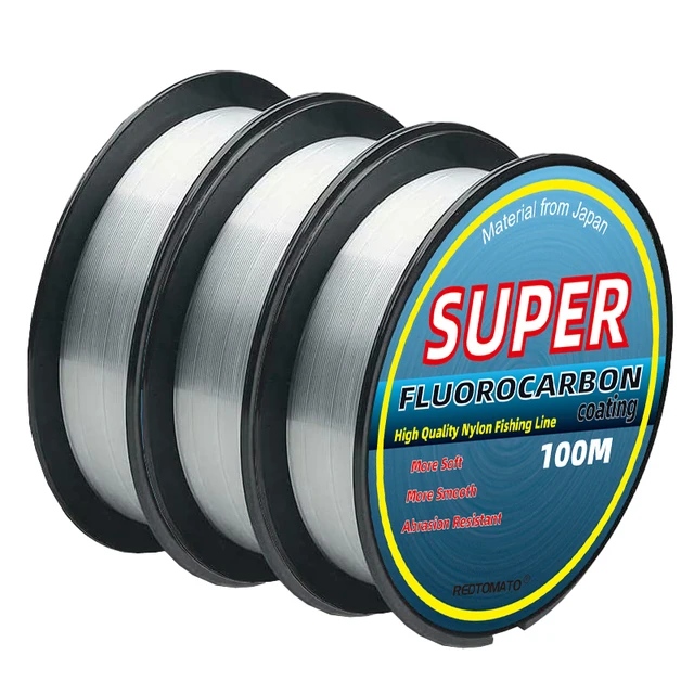 100m Super mocna żyłka wędkarska Fluorocarbon Coated Monofilament Nylon Fishing Wire Japan Material for Carp Fishing Accessories