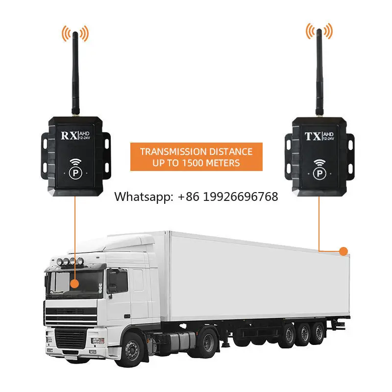 

Stable 2.4G Wireless RX TX Video Signal Transmitter Receiver for Vehicle Reverse Aid 1-Year for Trailer RV Truck Accessories man
