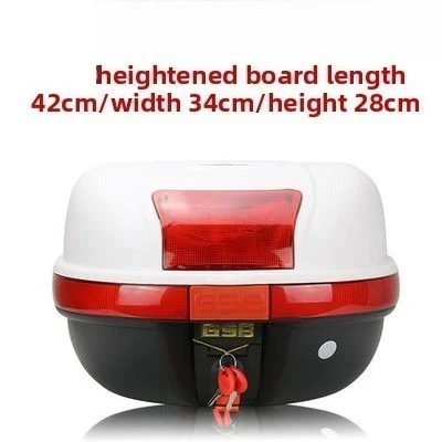 For GSB Quick Release Universal Motorcycle Rear Tail Box Scooter Motorcycle Storage Box Top Case Waterproof Luggage Toolbox