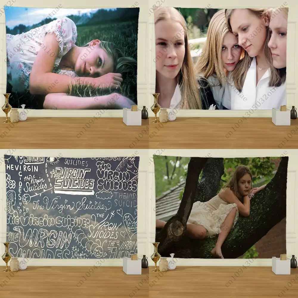 

Film The V-Virgin S-Suicides Flag Tapestry Creative Pattern Photo Living Room Wall Art Decor Party Outdoor Decorate Banners
