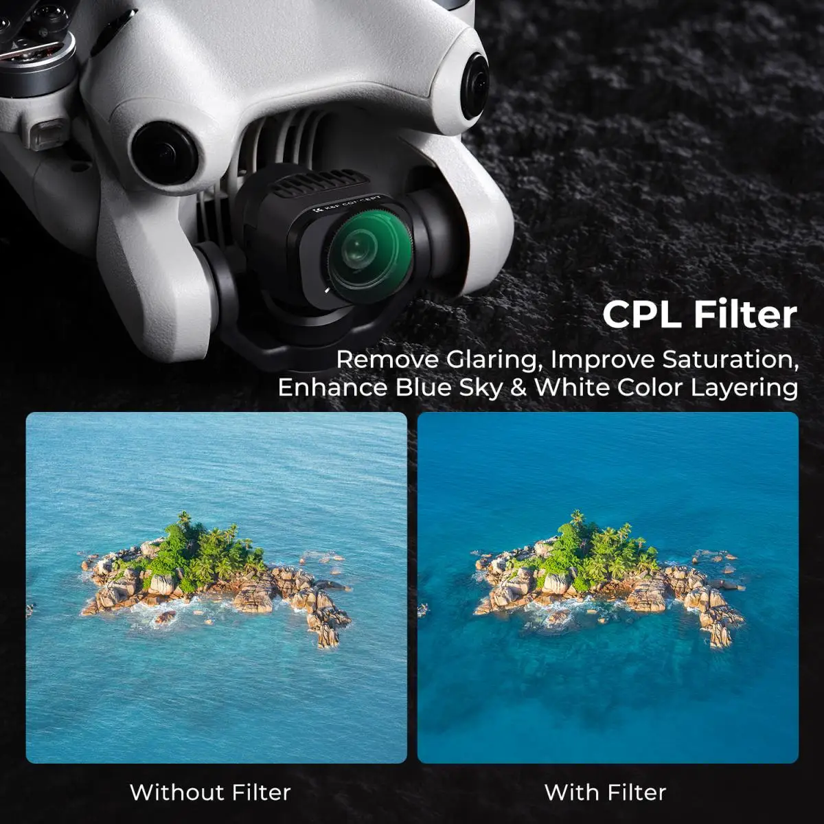 Imagem -03 - Kit de Filtro de Lente Impermeável para Dji Mini Pro Anti-scratch Multi-layer k & f Concept Cpl Nd8 Nd16 Nd32 Nd64 Nd128 28 Pcs