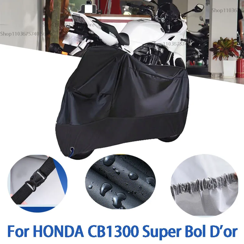 

Motorcycle Full Covers For HONDA CB1300 Super Bol D'or Car Outdoors Sun Protection Dust No Ear Thickened Oxford Clothcover
