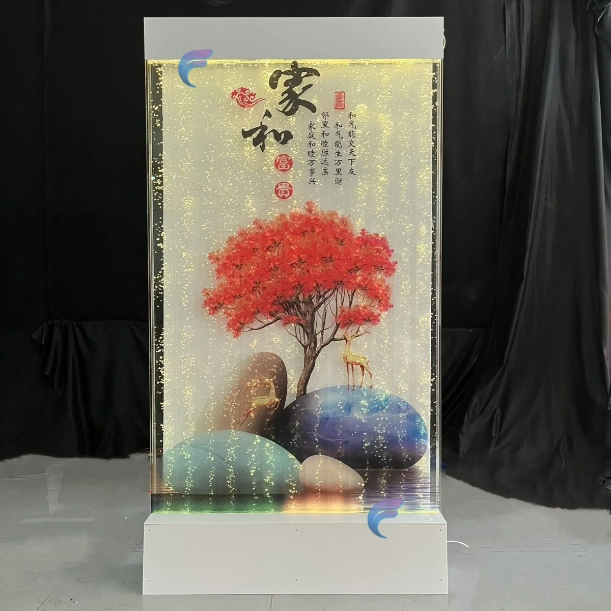 Customization.Home Decoration LED Waterfall Water Bubble Wall Screens & Room Dividers