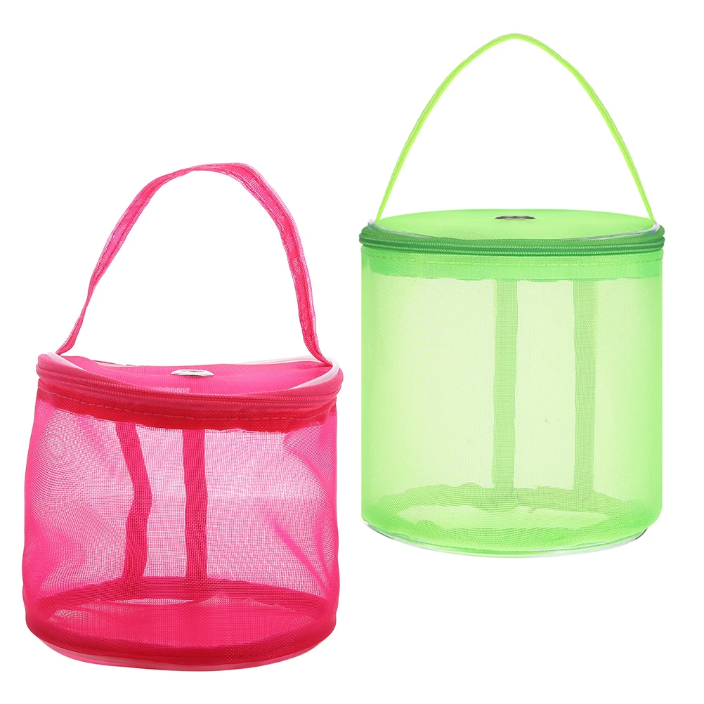 

2Pcs Mesh Yarn Holder Spacious Circular Structure Durable Nylon Material for Knitting Supplies Woolen Yarn Holder