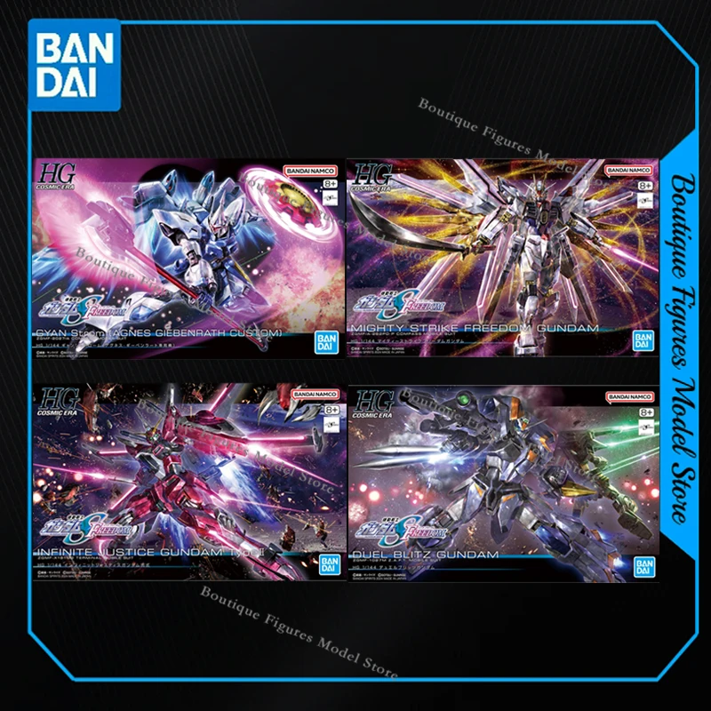 

Bandai Original HG GYAN Strom MIGHTY STRIKE FREEDOM INFINITE JUSTICE DUEL BLITZ GUNDAM Action Anime Figures Model Gift Kids Toys