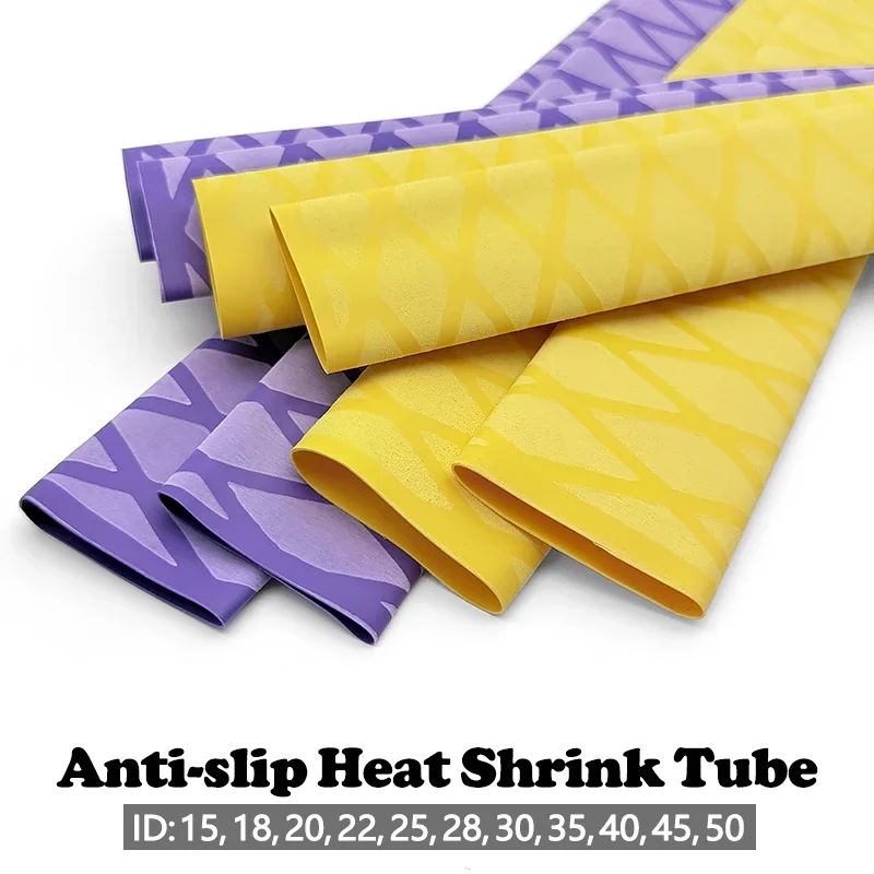 1M Anti-slip Heat Shrink Tube Insulated Anti-slip For Fishing Rod DIY Heat Shrink Tube 15/18/20/22/25/28/30/35/40/45/50mm