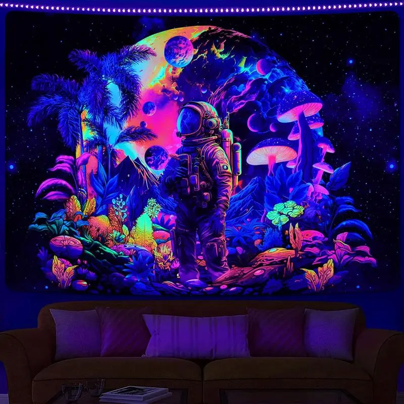 VIKAMA Game Over Fault Wind Skull Tapestry, Gothic Wall Art Background Cloth for Gaming Living Room Aesthetic Decor
