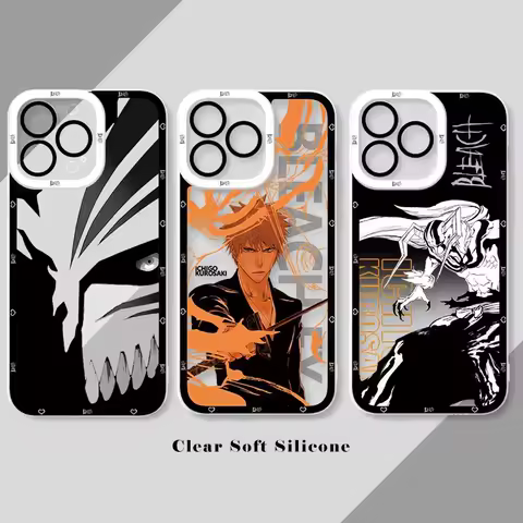 Case For Xiaomi 14T 12T 11T 13T 10T 14 13 12 11 Lite 5G NE POCO F6 X6 Pro X3 NFC X5 X4 GT F3 F4 F5 M6 M5S Anime Bleach Ichigo