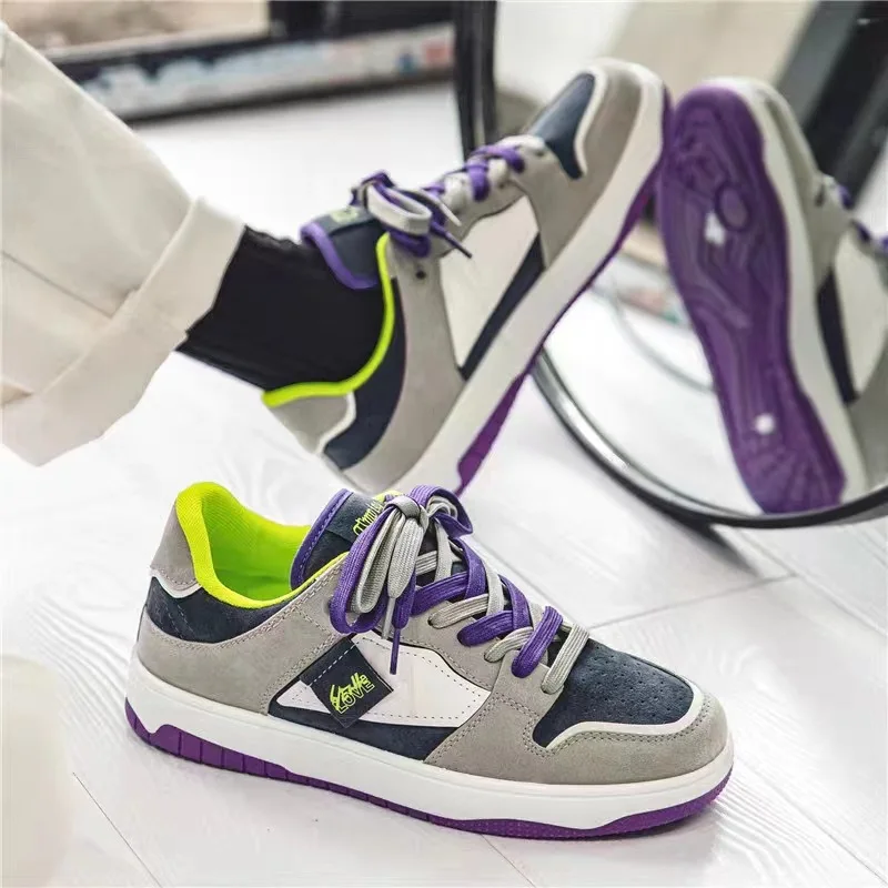 2024 Sneakers Men's Casual Trendy Shoes Canvas Denim Original Design Sense American Retro Men's Running Shoes Tenis Masculino