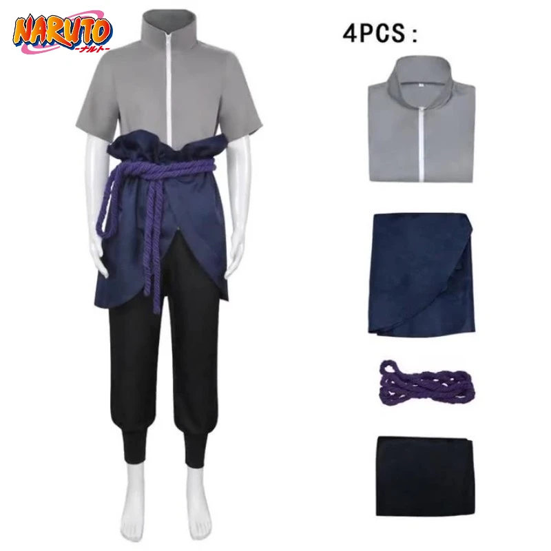 

Наруто Учиха Саске Шиппуден Косплей Костюм-Аниме Ниндзя Униформа для Мужчин, Хэллоуин и Конвенции Ролевые Игры Праздничный Подарок