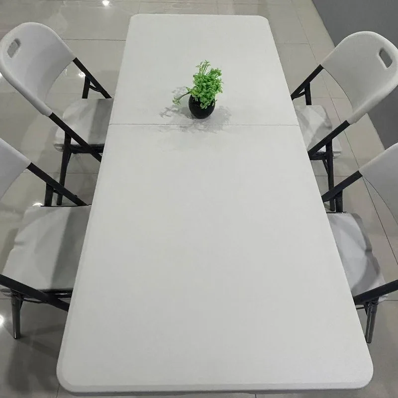 Blow molding folding table, stall table, portable folding strip table
