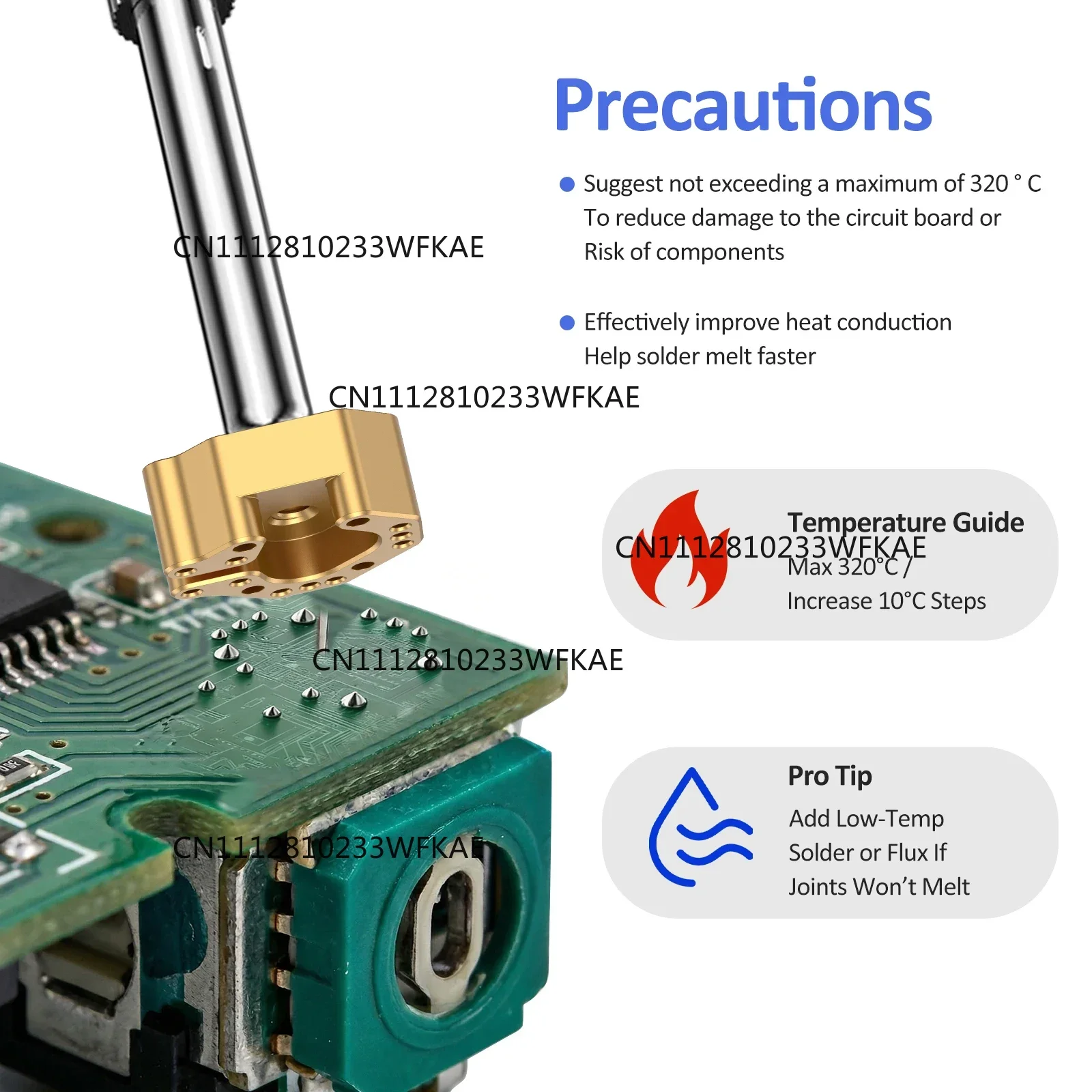 1 set for Xbox PS4 PS5 Switch Pro Controller Joystick Removal Repair Tool Joystick Soldering Iron Tip Heating Mold view 4