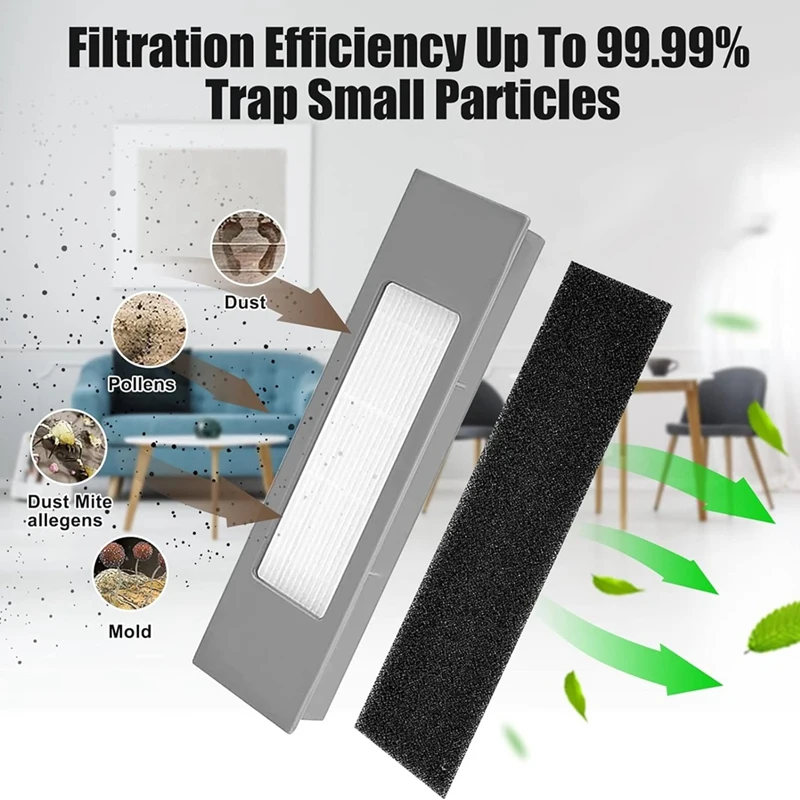 Ecovacs-Filtre de brosse latérale principale de remplacement pour aspirateur robot, grille de vadrouille, DEEBOT T8 +, T8 AIVI, T8 Max, N8 Plus, N8 Pro