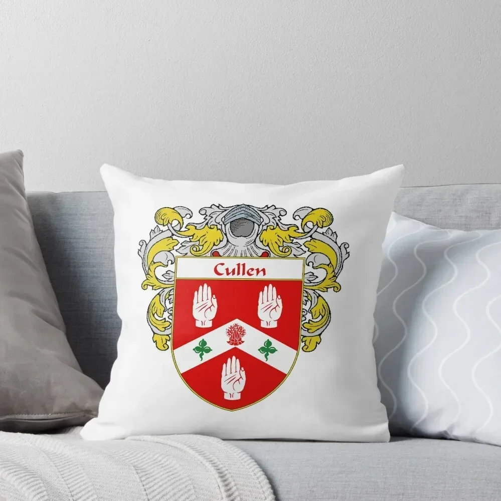 Cullen Coat of Arms/Family Crest Throw Pillow Plaid Sofa Cushion Cover pillow