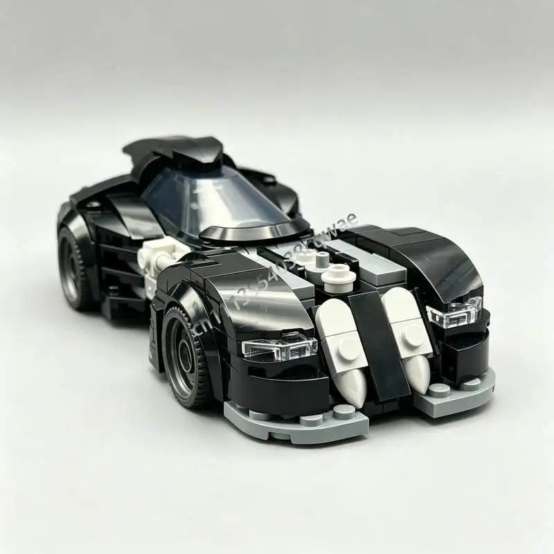 NEW 244PCS MOC Dark Knight Car Model Custom Puzzle Building Blocks DIY Assembly Educational Creative Toy Gift Collection Display view 6