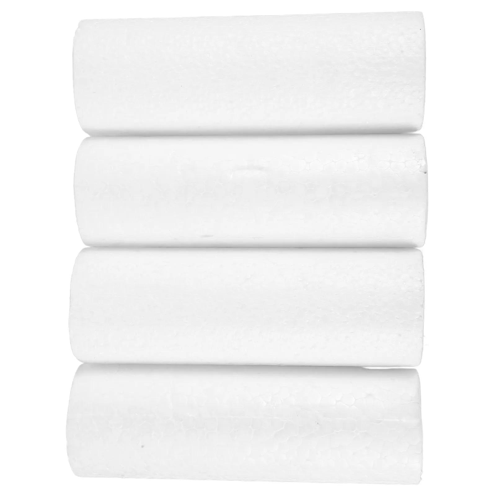 4Pcs 15Cm Easy-Grip Foam Cylinders Vibrant Hand-Painted Polystyrene Craft Supplies for Preschool Learning Fine Motor Skills