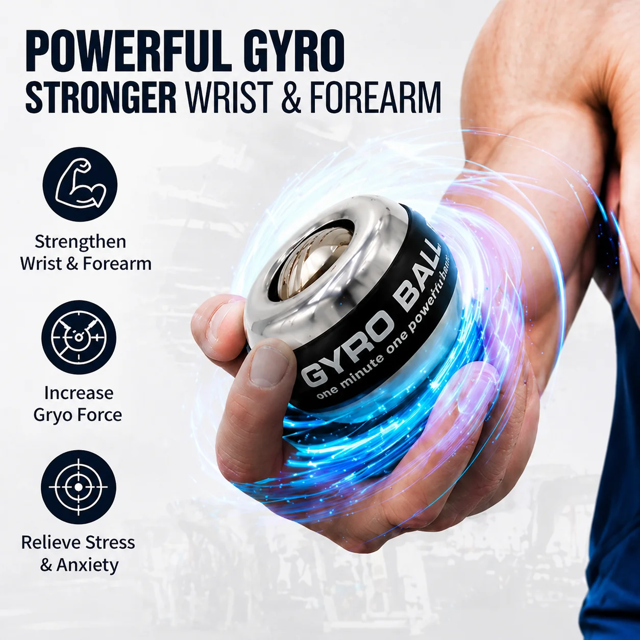 Wrist Ball All Metal Weight 500kg Men's Heavy Grip Grip Ball Professional Exercise Hand exercise gyro ball