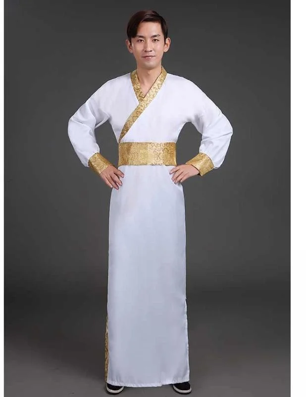 Herren Hanfu traditionelle chinesische Kleidung alte Hanfu Männer Kostüm Festival Outfit Bühne Performance Kleidung Volkstanz Kostüme