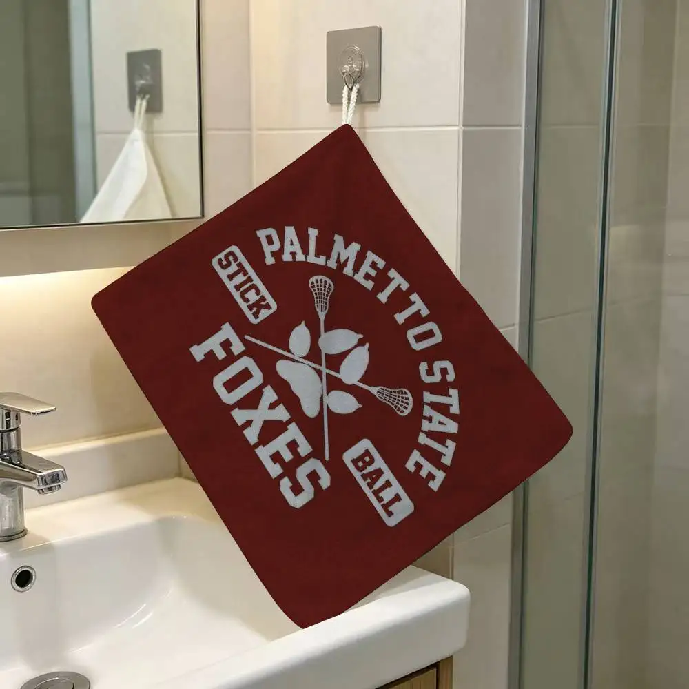 The Foxhole Court Foxes Palmetto State Household Hanging Towel Polyester Cotton Hand Wiping Towel Sturdy For Bathroom Bedroom