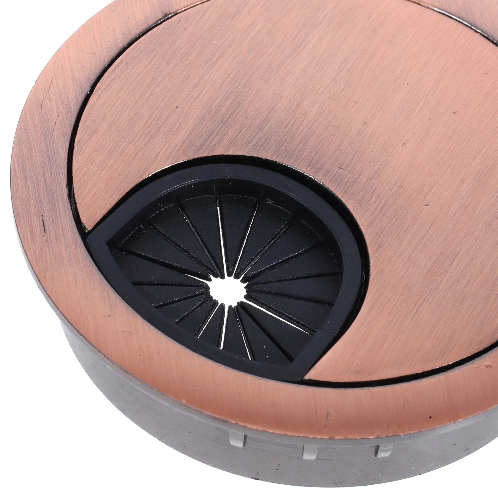 غطاء فتحة سلكية مستديرة لسطح المكتب، مساحة عمل مرتبة، تصميم متعدد الوظائف، إدارة كابلات الإعداد السريع #4