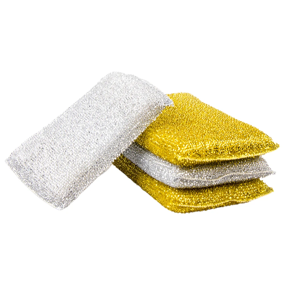 

Dishwashing Sponges Multi-function Cleaning Blocks Bathroom Scourer Reusable Scrub Compact Wok Sponge Kitchen Accessory