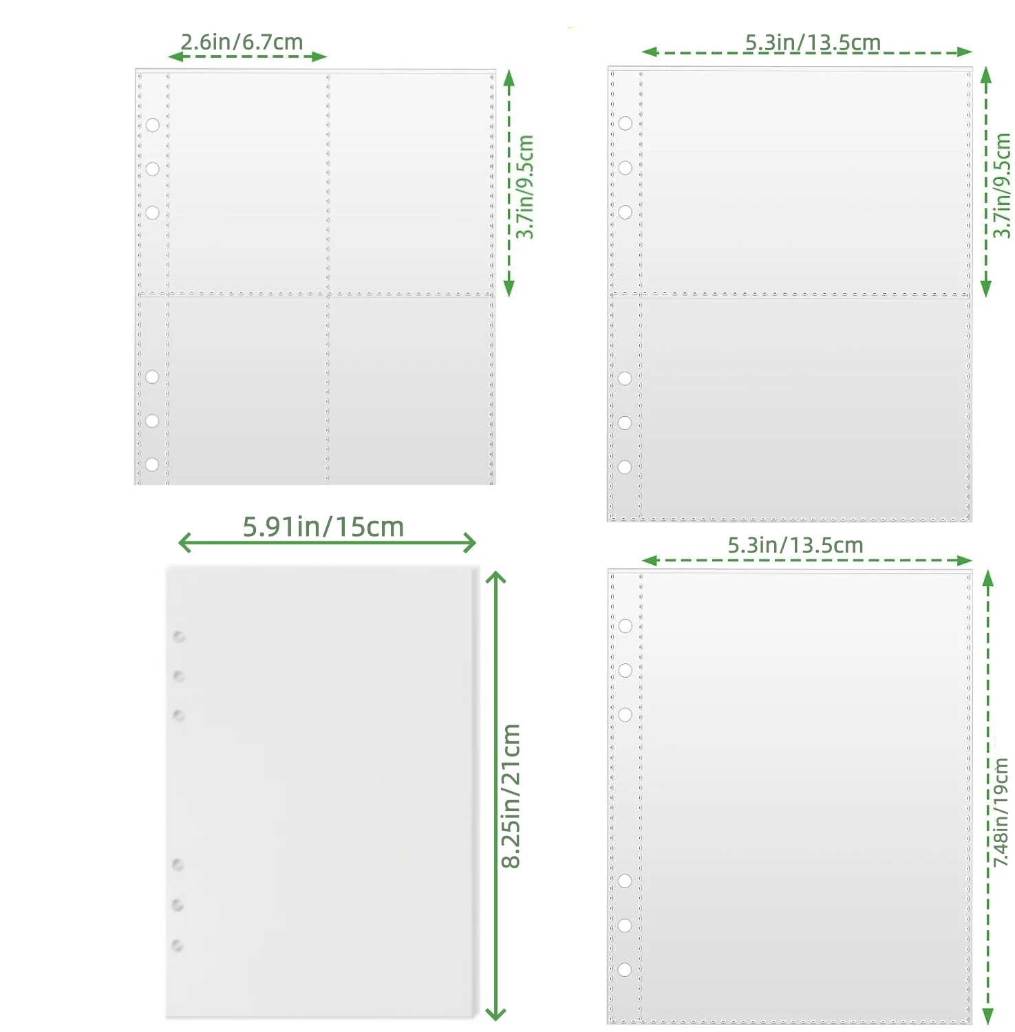 4-in-1 Aufkleber-Organizer-Buch, wiederverwendbarer A5-Aufbewahrungsordner mit 220 Taschen, 10 Trennpapieren, Reißverschlussalbum zum Sammeln von Aufklebern – Detail 6