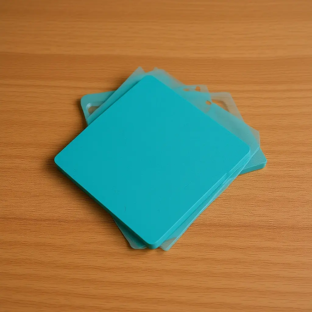 3pcs Printmaking Rubber Carving Plates – Non-Slip Double-Sided PVC Engraving Mats for Craft Cutting