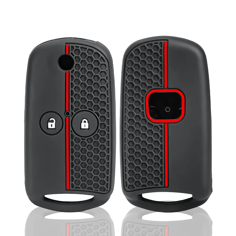 Silicone Remote Key Shell Case 2 Buttons For Honda Civic Accord Jazz CRV HRV CRZ Acura TL TSX ZDX RSX Folding Key Replacement