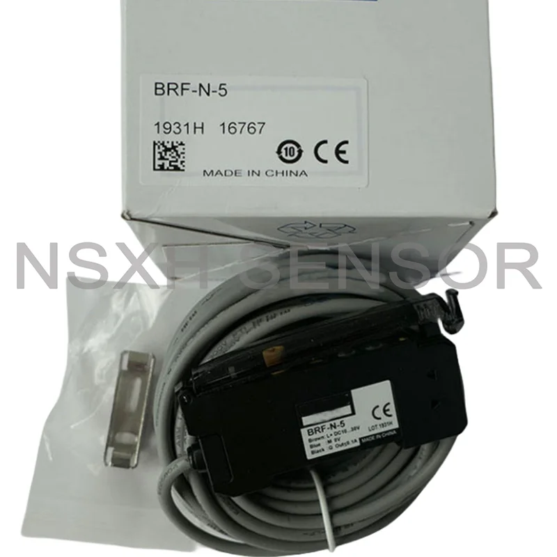 

BRF-N-5 Fiber Amplifier 10-30VDC NPN Photoelectric Sensor 100% New Original