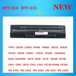 New high quality BTY-S14 BTY-S15 Laptop Battery For MSI FX720 GE60 GE620 GE620DX GE70 A6500 CR70 FR720 CX70 FX700 CR41 CR61