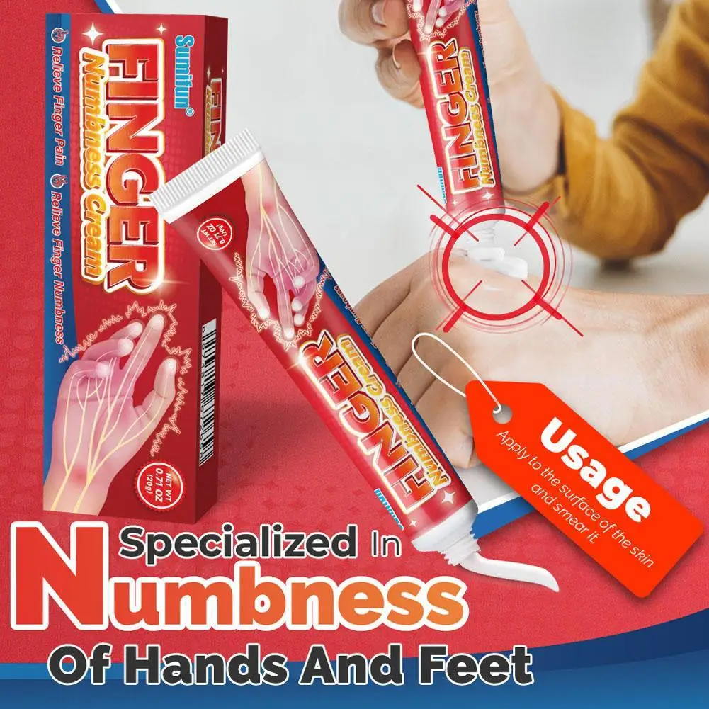 

20g Finger Numbness Cream Toe Hand Muscle Sore Massage Care Ointment Thigh Cramp Pains Relief Herbal Health Care Cream